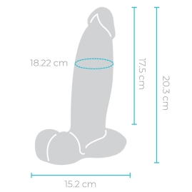 Фаллос b-Vibe Slipskin 8" Girthy